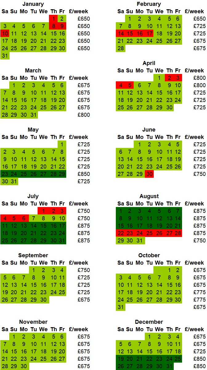 Kenilworth Price List 2026 - web
