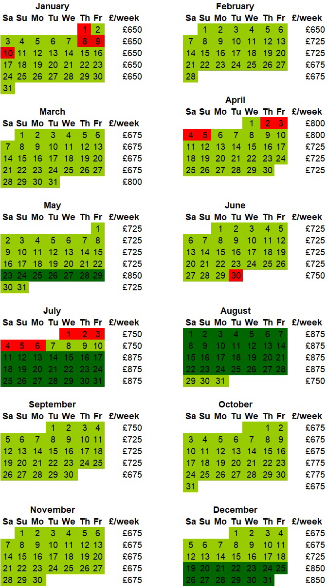 Kenilworth Price List 2026 - web